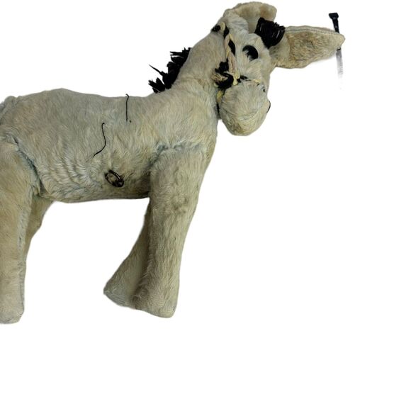 vintage wind up musical plush donkey - Picture 6 of 11